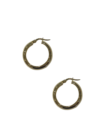 Large 10K Gold Hoops