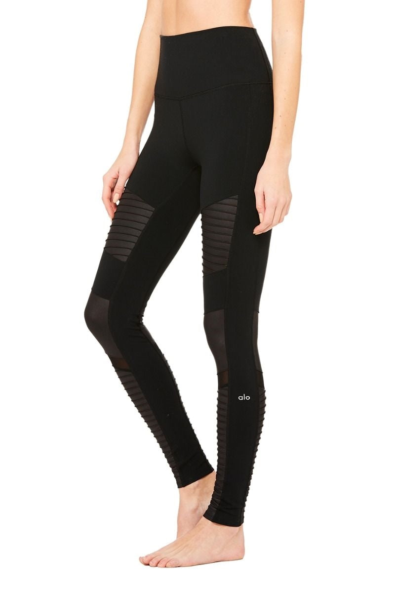 High-Waist Moto Legging
