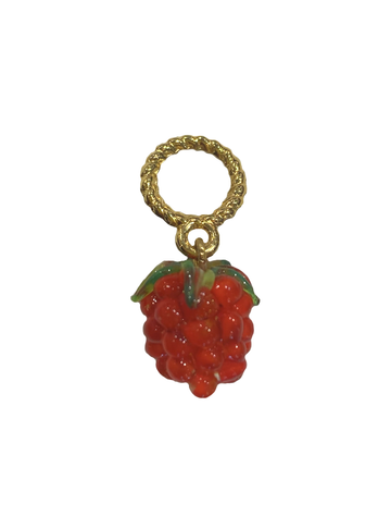 Fruit Glass Charm - Raspberry