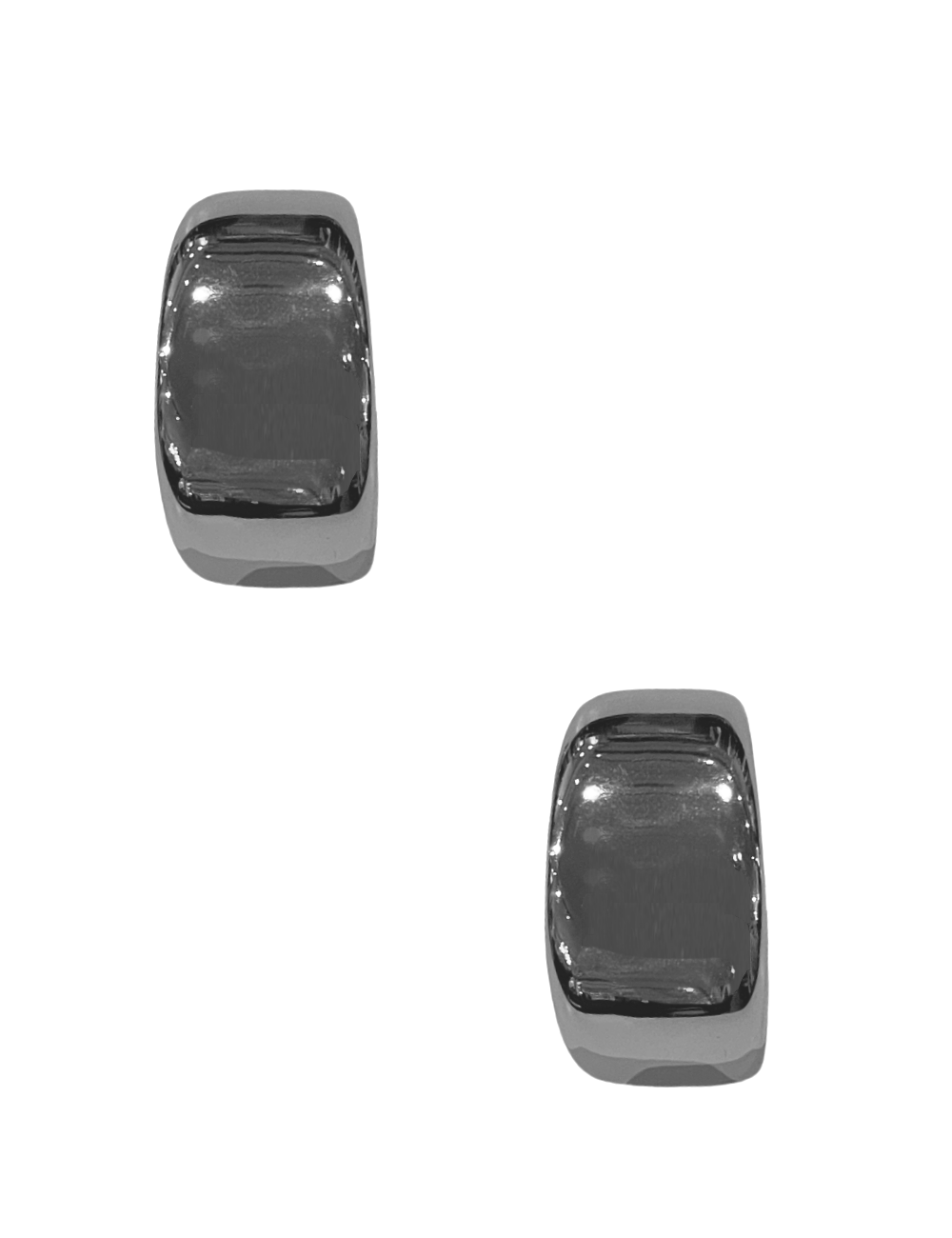 Jugar Thick Hoops - Silver