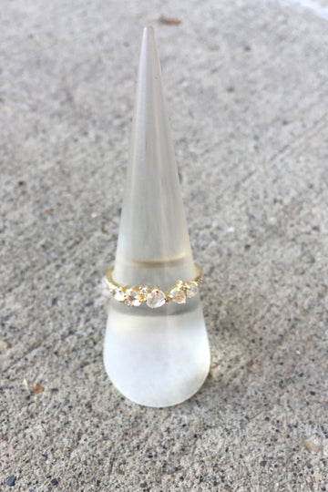 Rosecut Moonstone Ring