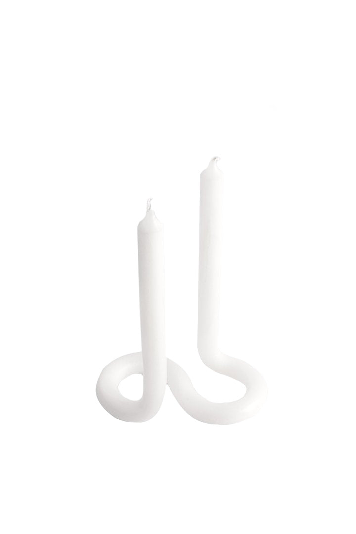 Twist Candle - White
