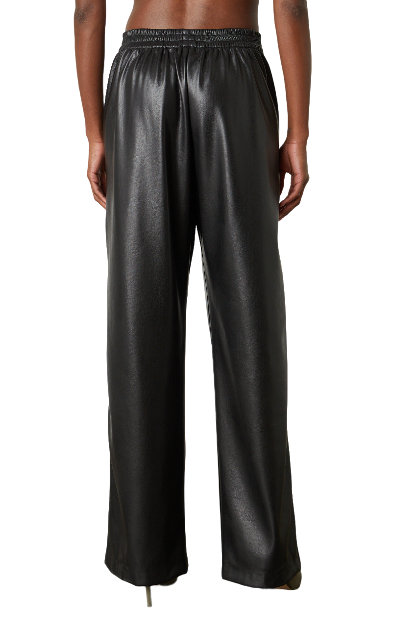 Jenna Vegan Leather Pant - Black